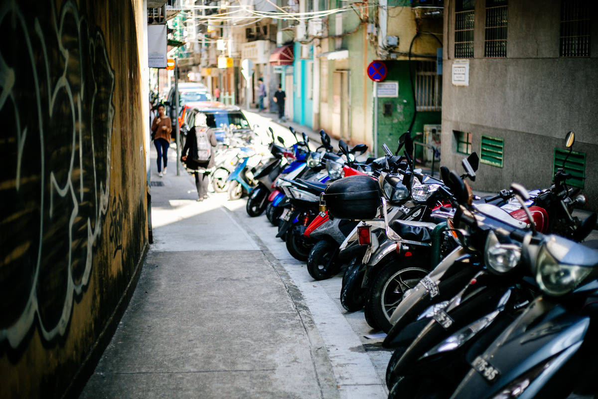 Scooters in Hong Kong