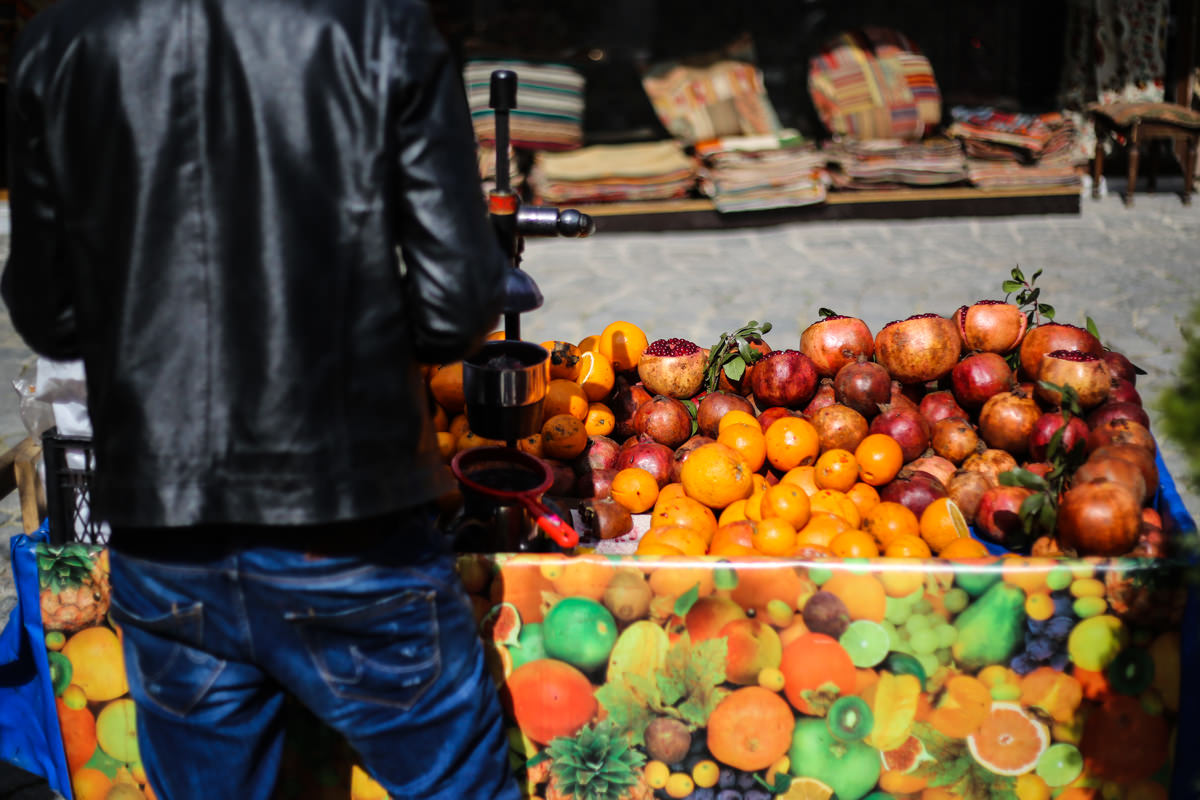A juice maker in Istanbul