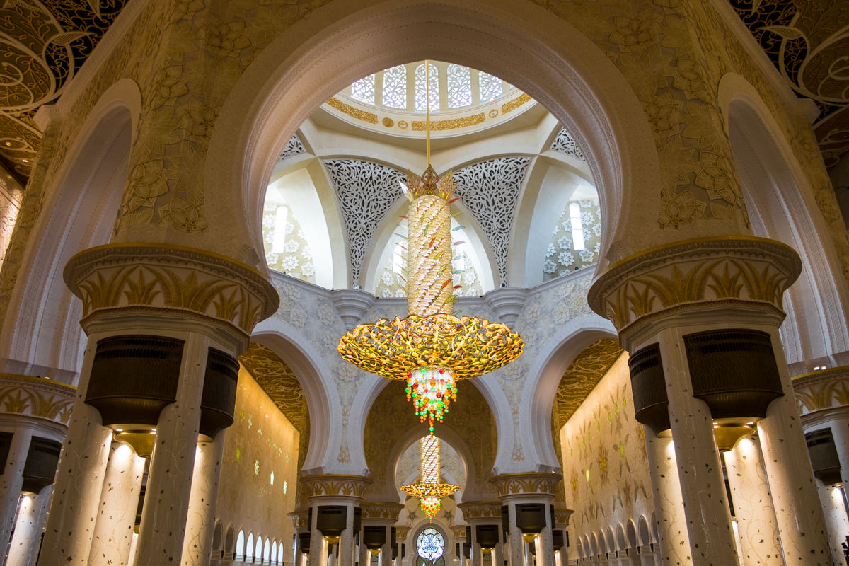 Inside Sheikh Zayed Mosque