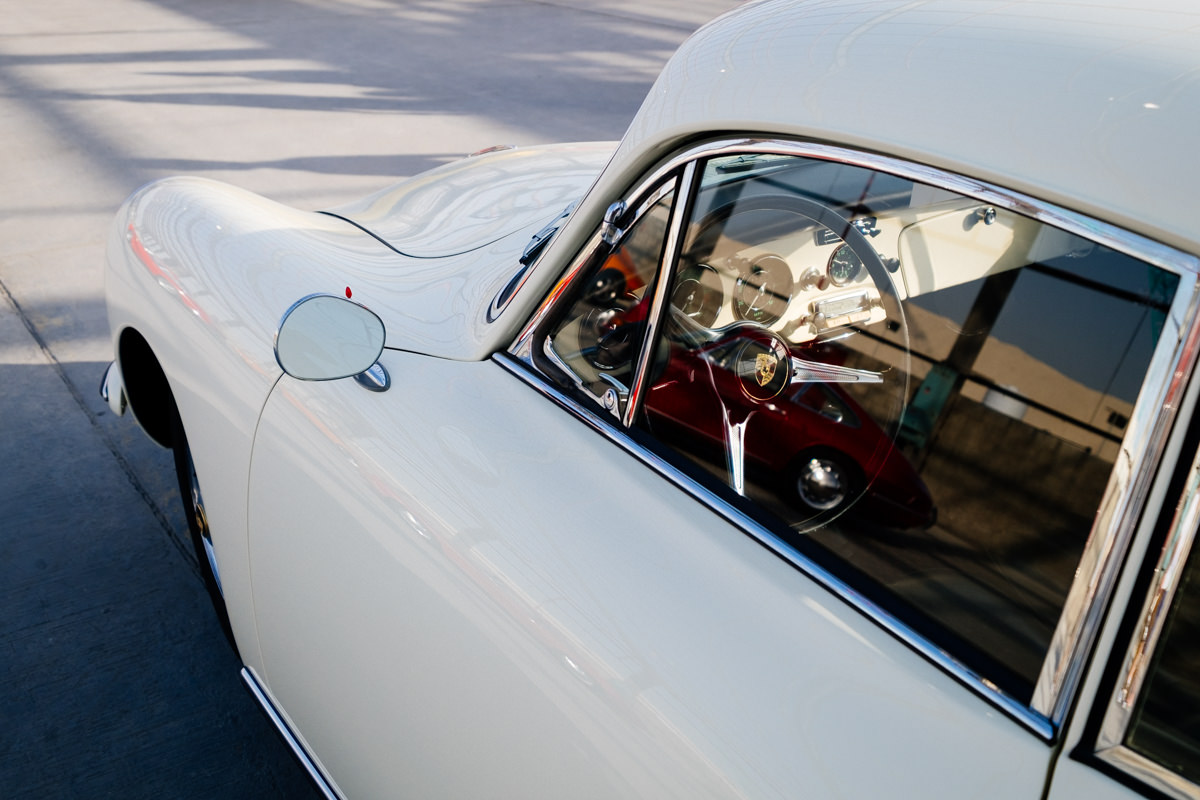 Classic White Porsche Interior