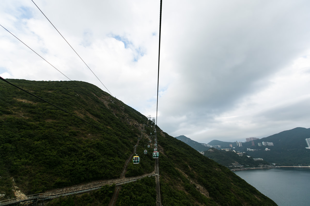 Cable cars in Hong Kong