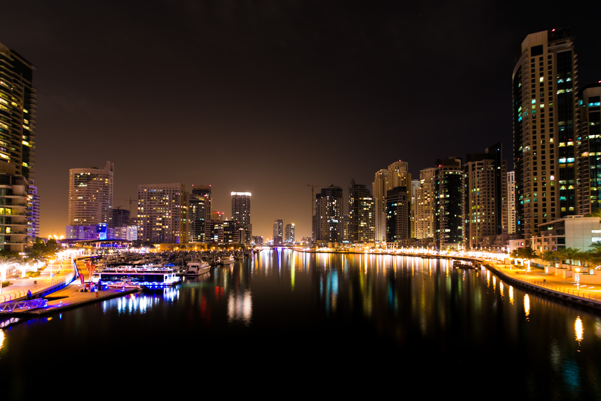 Dubai Marina Illuminated