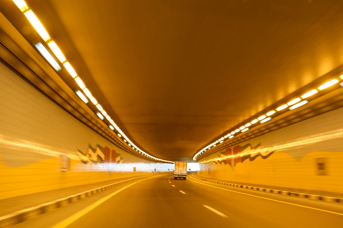 Yellow tunnel
